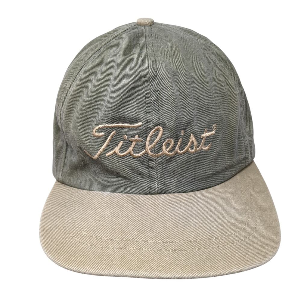 Fitleist Fitted Baseball Cap Green One Size Embroidered Outdoor 6 Panel